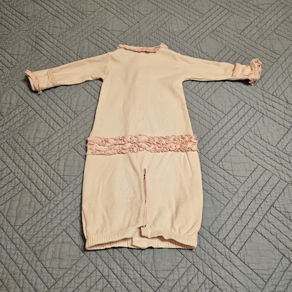 Magnolia Baby Girl's Emb Sweet Safari Ruffled Converter Gown Small - Picture 4 of 6